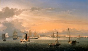 Porto di Boston da Fitz Henry Lane