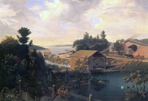 Il mulino a Lanesville, 1849 da Fitz Henry Lane