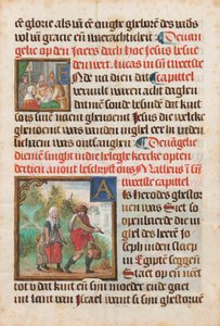 Foglio di manoscritto da un libro d