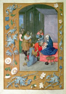 Adorazione del Bambino, dalle Ore di Hastings, c.1475-83