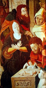 Adorazione dei pastori, (dettaglio) di un trittico, c.1530