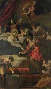 Chiara Albini Pietrazzani e i suoi cinque figli Eleanora, Vincenzo, Cinzia, Tullo e Anna da Flemish School