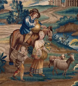 Arazzo fiammingo. Fine XVII secolo. Proprietà della chiesa Sint-Walburgakerk Oudenaarde (Dekenij van de Sint-Walburga). da Flemish School