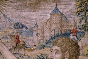 Serie La storia di San Giovanni Battista: Il battesimo di Cristo da Flemish School