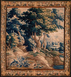 Arazzo fiammingo. Cosiddetto Verdure. Atelier di Oudenaarde. 332x318cm. Inv 00021. XVII secolo. da Flemish School