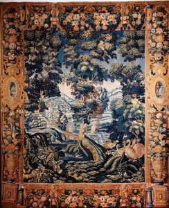 Arazzo fiammingo. Cosiddetto verdure. Manifattura di Oudenaarde. Collezione privata. XVII secolo (?). da Flemish School