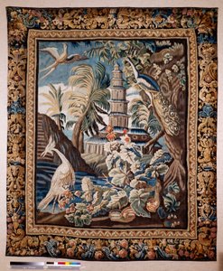 Arazzo fiammingo. Cosiddetta verdura. Manifattura di Oudenaarde. Collezione privata. XVII secolo (?) da Flemish School