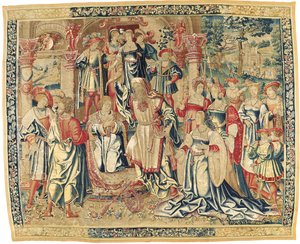Arazzo biblico franco-fiammingo, c.1510-30 da Flemish School