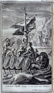 Come Ulisse sfuggì alla voce delle sirene. Illustrazione per il libro XII dell