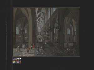 Interno della Cattedrale di Anversa da Flemish School