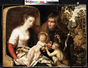 La Sacra Famiglia con San Giovanni Battista bambino e Sant