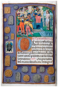 Martirio di San Sebastiano con bordo trompe l