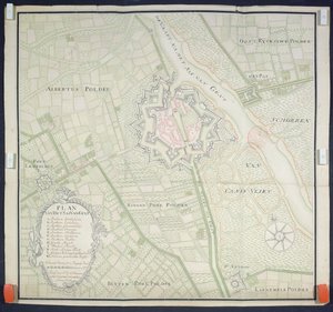 Mappa di Sas de Gant e aree circostanti, 1759