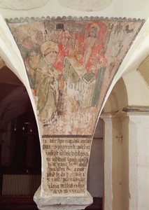 Messa di San Gregorio, affresco dalla cripta da Flemish School