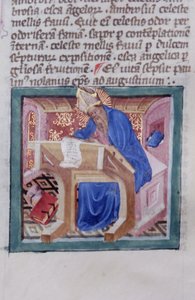 Pagina dal Legenda Aurea, Bruges, c.1400-10 da Flemish School