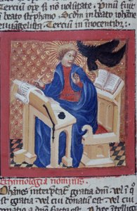 Pagina dal Legenda Aurea, Bruges, c.1400-10 da Flemish School