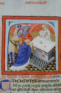 Pagina dal Legenda Aurea, Bruges, c.1400-10 da Flemish School