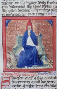Pagina dal Legenda Aurea, Bruges, c.1400-10 da Flemish School