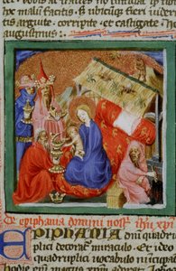 Pagina dal Legenda Aurea, Bruges, c.1400-10 da Flemish School