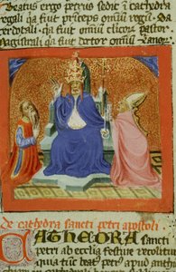 Pagina dal Legenda Aurea, Bruges, c.1400-10 da Flemish School