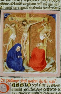 Pagina dal Legenda Aurea, Bruges, c.1400-10 da Flemish School