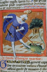 Pagina dal Legenda Aurea, Bruges, c.1400-10 da Flemish School