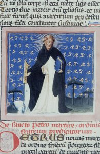 Pagina dal Legenda Aurea, Bruges, c.1400-10 da Flemish School