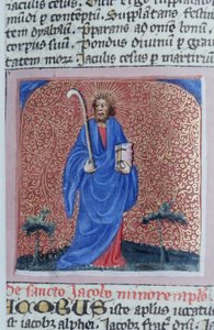 Pagina dal Legenda Aurea, Bruges, c.1400-10 da Flemish School