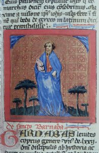 Pagina dal Legenda Aurea, Bruges, c.1400-10 da Flemish School