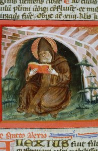 Pagina dal Legenda Aurea, Bruges, c.1400-10 da Flemish School