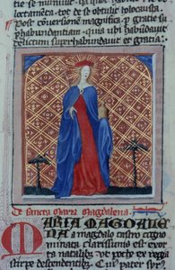 Pagina dal Legenda Aurea, Bruges, c.1400-10 da Flemish School