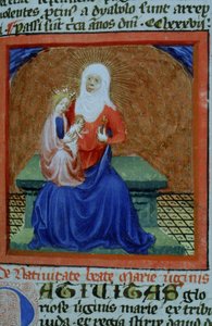 Pagina dalla Legenda Aurea, Bruges, c.1400-10 da Flemish School