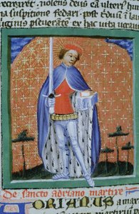 Pagina dalla Legenda Aurea, Bruges, c.1400-10 da Flemish School