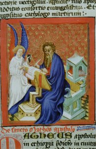 Pagina dalla Legenda Aurea, Bruges, c.1400-10 da Flemish School
