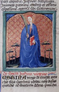 Pagina dalla Legenda Aurea, Bruges, c.1400-10 da Flemish School