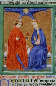Pagina dalla Legenda Aurea, Bruges, c.1400-10 da Flemish School