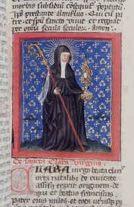Pagina dalla Legenda Aurea, Bruges, c.1400-10 da Flemish School