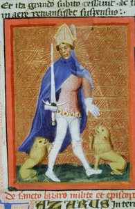 Pagina dalla Legenda Aurea, Bruges, c.1400-10 da Flemish School