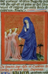 Pagina dalla Legenda Aurea, Bruges, c.1400-10 da Flemish School