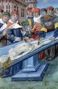 Dissezione, da De Medina Fen I. II, di Avicenna (980-1037) da Flemish School