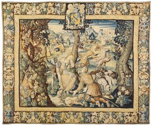 Arazzo mitologico, 1600-50 da Flemish School