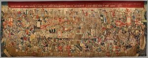 Museo Parrocchiale di Arazzi di Pastrana. Arazzo fiammingo. Assedio di Arcila. Serie Conquiste del re Alfonso I del Portogallo. Tournai. da Flemish School