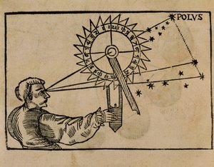 Petrus Apianus osserva il movimento delle stelle