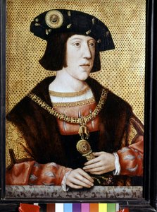 Ritratto di Carlo V (1500 - 1558), Imperatore di Germania. Scuola fiamminga del XVI secolo