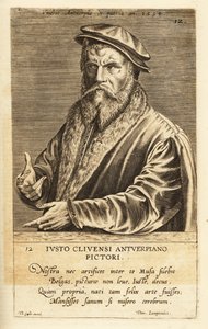 Ritratto di Joos van Cleve, pittore fiammingo da Flemish School