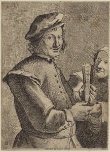 Ritratto di un giovane sorridente da Flemish School
