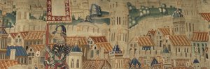 Arazzo che mostra le conquiste del re Alfonso V del Portogallo, Tournai (dettaglio)