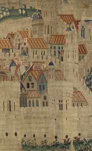 Arazzo che mostra le conquiste del re Alfonso V del Portogallo, Tournai (dettaglio)