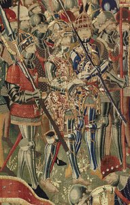 Arazzo che mostra le Conquiste del re Alfonso V del Portogallo (Conquistas de Alfonso V de Portugal), Tournai (dettaglio) da Flemish School