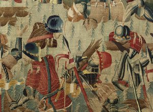 Arazzo che mostra le Conquiste del re Alfonso V del Portogallo (Conquistas de Alfonso V de Portugal), Tournai (dettaglio)